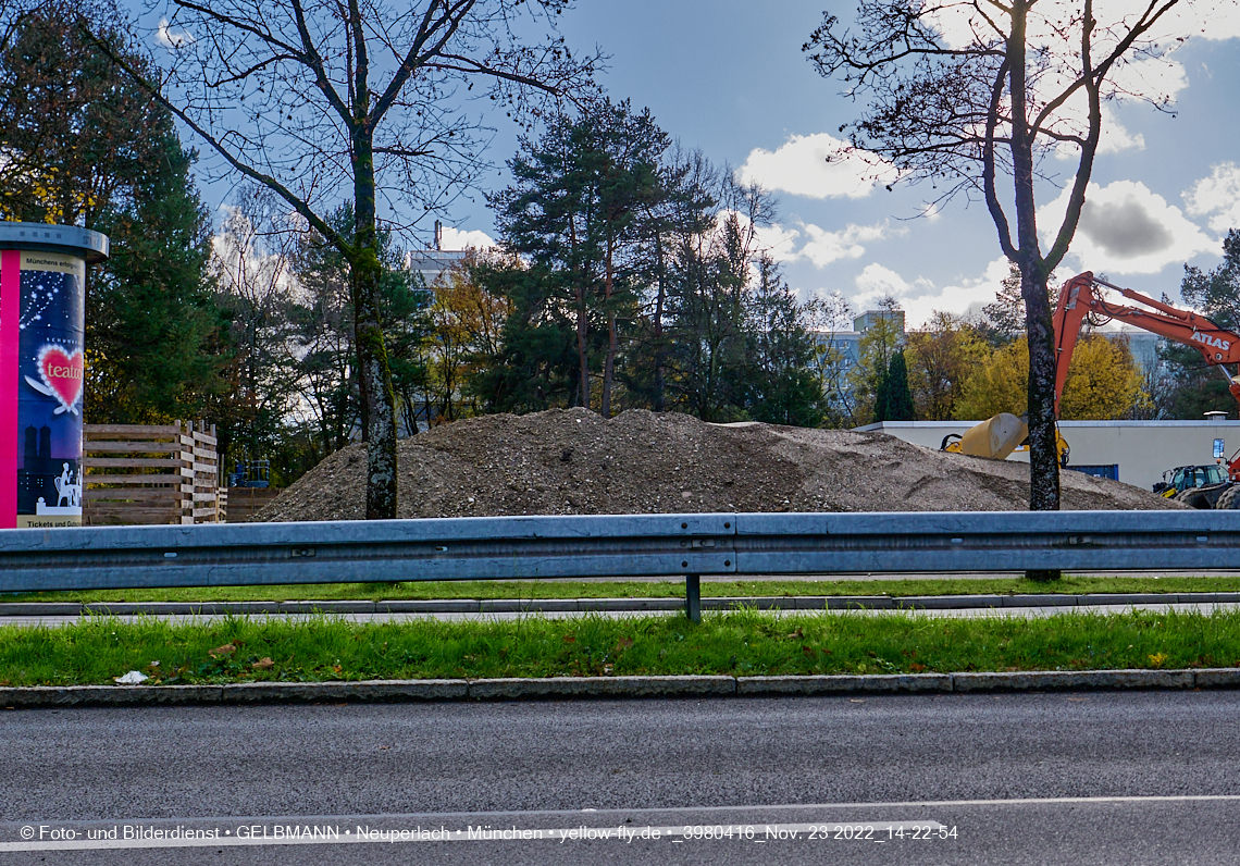 23.11.2022 - Baustelle an der Quiddestraße Haus für Kinder in Neuperlach